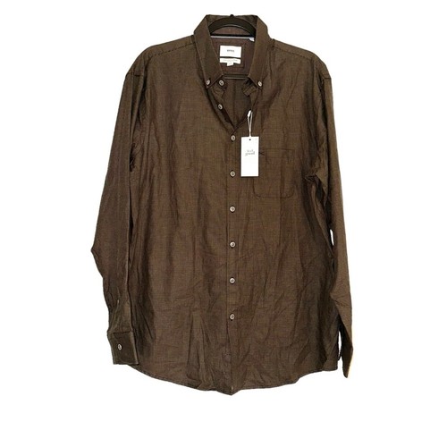 NWT Brax Daniel Cosy Light Flannel Long Sleeve Houndstooth Button Down Shirt XL