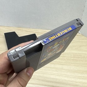 NES BurgerTime Nintendo Entertainment System - Clean Tested w Sleeve