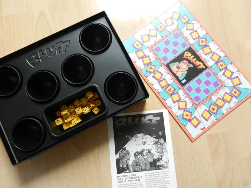 BLUFF - Spiel des Jahres 1993 von FX - Brettspiel Würfelspiel Gesellschaftsspiel - Bild 4 von 4