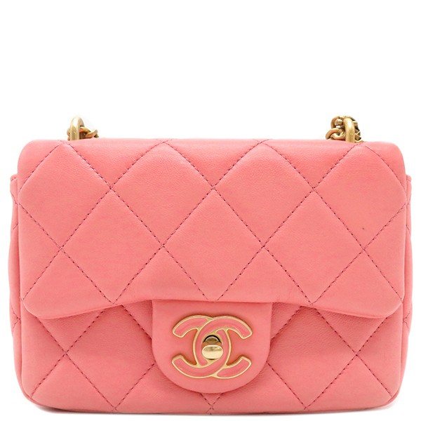 CHANEL Matelassé Lambskin Pink Chain Shoulder Bag with Recolor Option-image