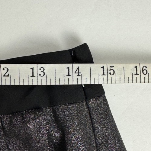 Express NWOT Black Silver Shimmer Maxi Skirt Size 8 Party Casual Sparkle Evening - Picture 7 of 12