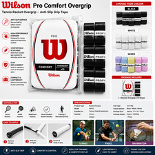 Wilson Pro Comfort Overgrip Tennis Badminton Grip White 15 Pack UK..