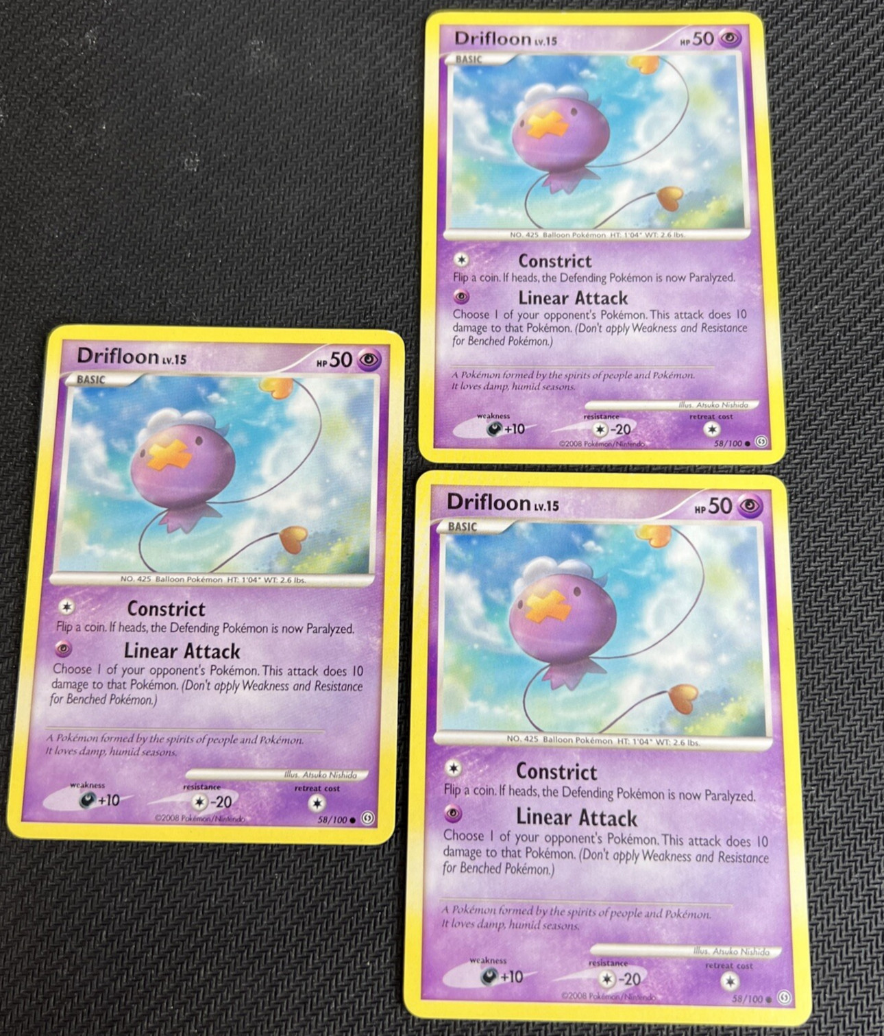 Drifloon 58/100 Stormfront Pokemon Card Non-Holo English LP 3