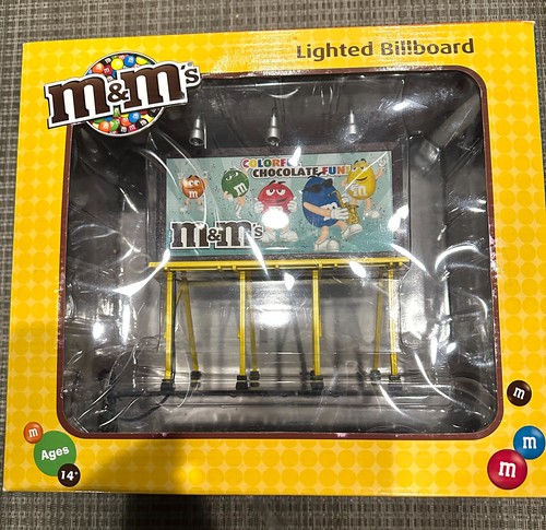 Cartelera iluminada MTH Trains Railking 30-90457 M&M's chocolate caramelo calibre O | Zustand: New