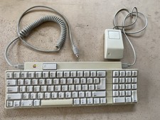Vintage Apple Macintosh Keyboard 658-4081  Mouse Bundle A9M0331 ADB Retro