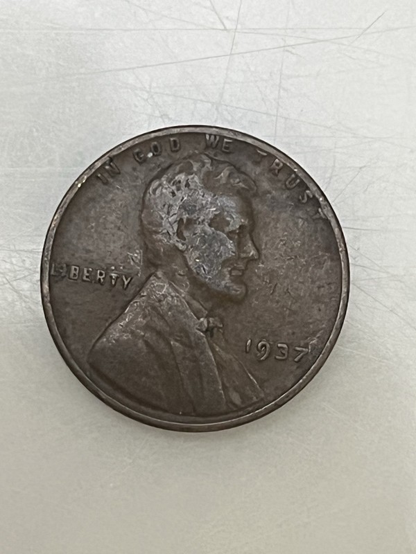 1937 Us 1 Cent Coin
