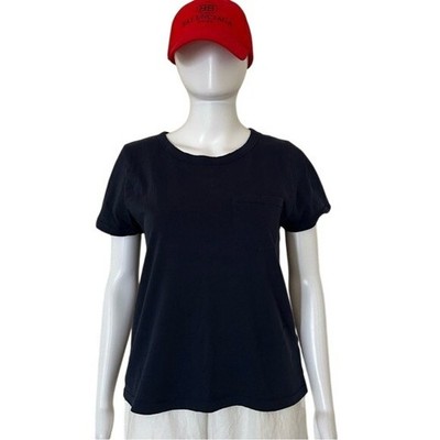 J.Crew Knit Goods Cotton Basic Short Sleeve Navy Blue Cotton T-Shirt Size Medium