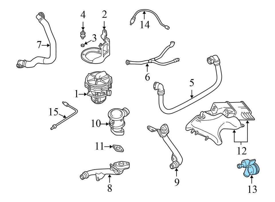 BMW 528I 2008-2011 - Bomba de detección de fugas / LDP 6752551 Foto 3 de 4