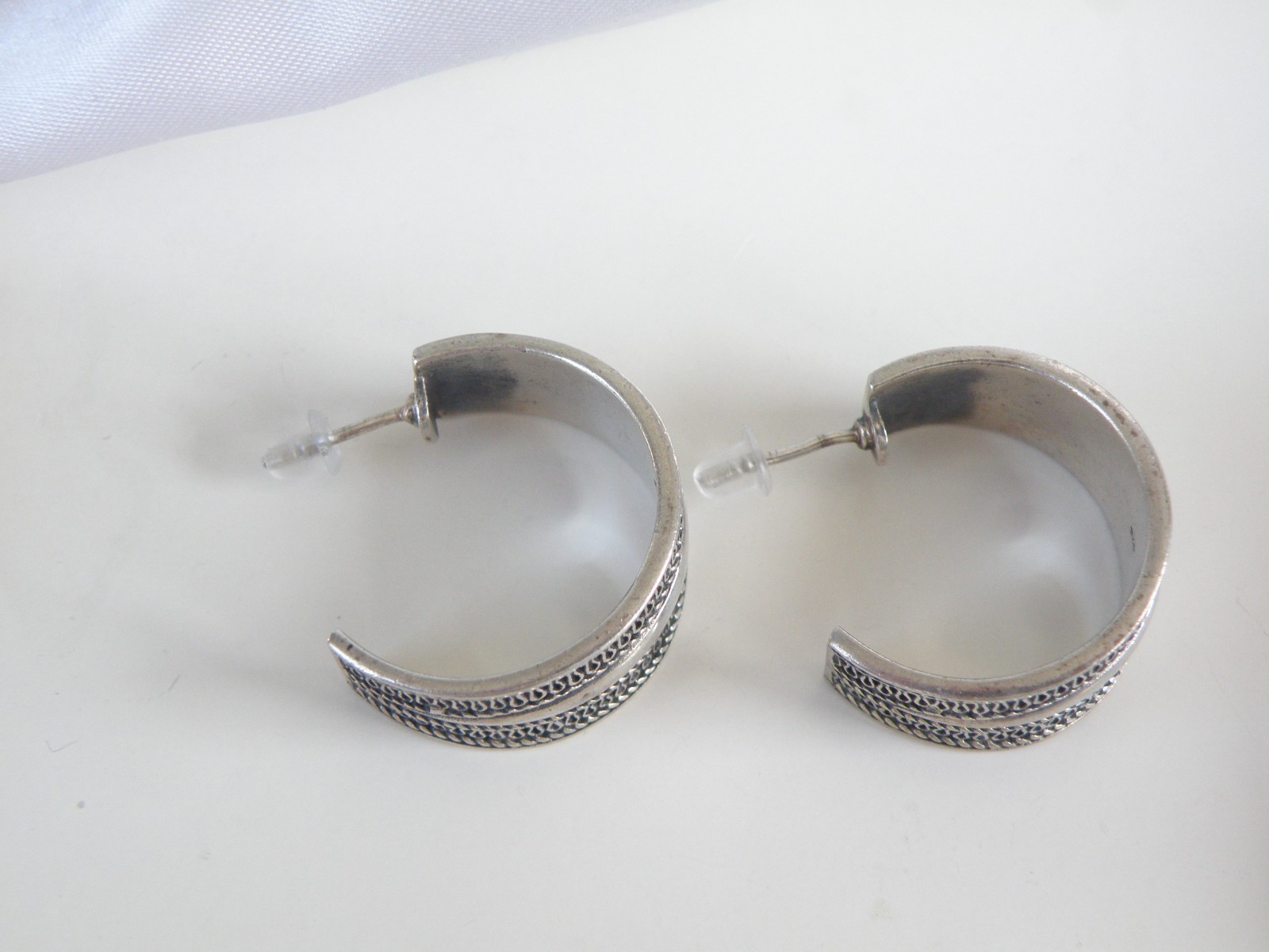 Vintage Solid Sterling Silver 925 Unique Weave Ho… - image 18