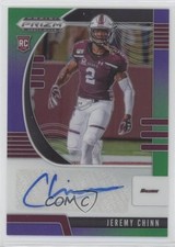 2020 Panini Prizm Draft Picks Rookies Purple & Green /199 Jeremy Chinn Auto 1x9
