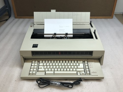 IBM Wheelwriter 5 TypeWriter Electric Daisy Wheel 5441 Gray - Read Desc