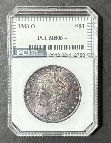 1883-O $1 Morgan Silver Dollar PCI MS-65 Mint State Toned Obverse