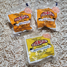 Vintage 1989 TALE SPIN MCDONALDS HAPPY MEAL TOYS-2-BALOO'S 1 WILDCAT