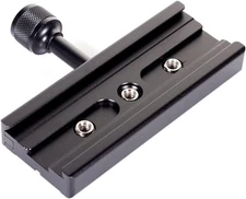 120Mm Arca-Swiss Quick Release Plate with QR Clamp Adapter with 3/8" 1/4" Screw 