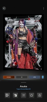 [Digital] Topps WWE Chrome Black 25 2025 Asuka Iconic