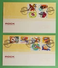 DR WHO 2001 AUSTRALIA 2 FDC ROCK MUSIC R79479