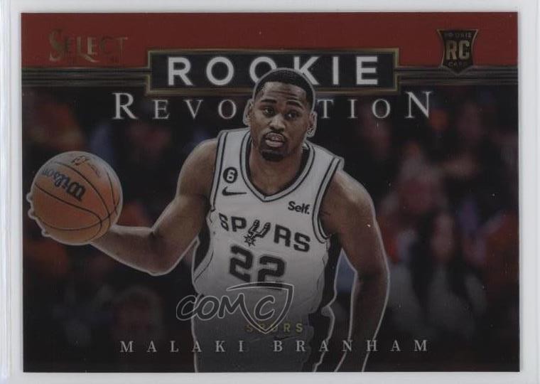 2022-23 Panini Select Rookie Revolution Red Prizm Malaki Branham #6 RC 07rd
