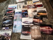 Pontiac Literature Bonneville Catalina Grand Prix GTO Tempest Brochure & More