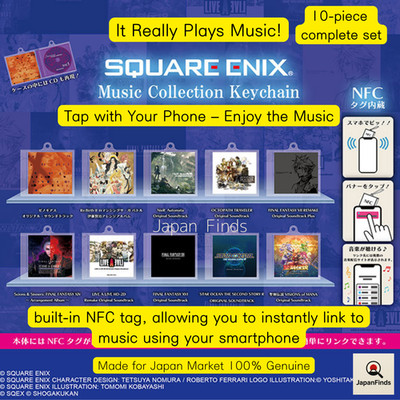 Square Enix Music NFC Keychain 10 CD Set Tokyo Game Show 2024 Limited Japan