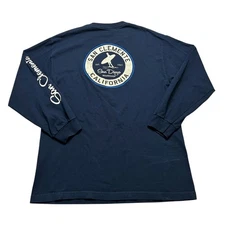 Y2K San Clemente California “Surf board San Diego Long Sleeve Navy Sz Large 
