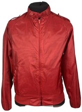 Swingster Mens M Vintage Red Nylon Windbreaker Jacket Made in USA Medium