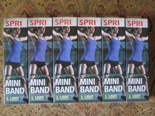 6 GENUINE SPRI EXERCISE LIGHT RESISTANCE TRAINER BANDS NEW IN BOXES FREE SHIP