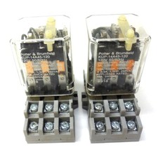 POTTER  BRUMFIELD POWER RELAY KUP-14A45-120, P B CONNECTIVITY 27E893, LOT OF 2