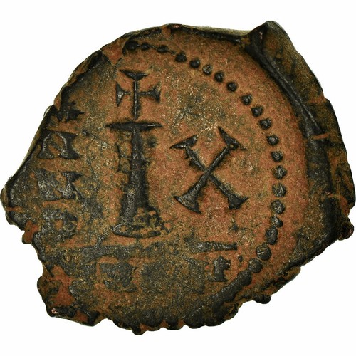 [#518425] Coin, Maurice Tiberius, Decanummium, 591-592, Antioch, EF(40-45), Copp - Afbeelding 2 van 2