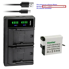 Kastar Battery LTD2 USB Charger Replace Genuine Gopro AHDBT-701 Hero 7 HD Black