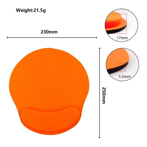 PREMIUM ANTI SLIP MOUSE MAT WITH WRIST SUPPORT FOR LAPTOP PC MANY COLOURS - Picture 18 of 26