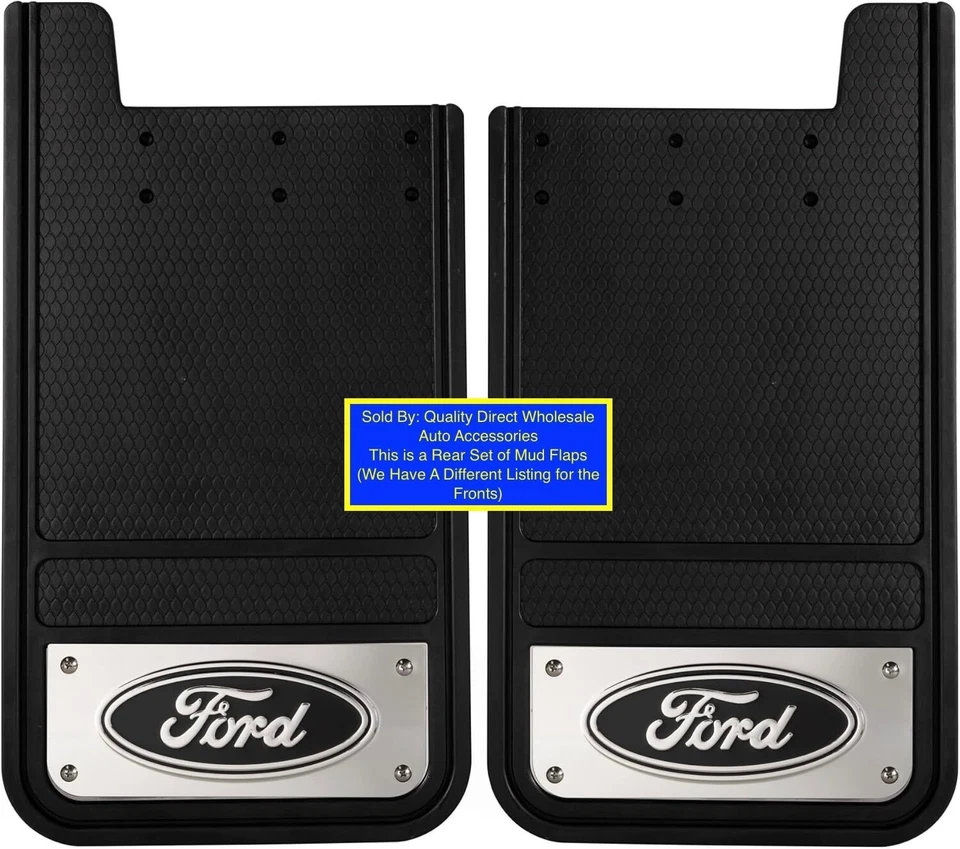 Los mejores protectores contra salpicaduras traseros de acero inoxidable/guardabarros trasero camioneta Ford F-250 F-350 F450 Foto 2 de 2