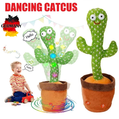 Tanzender Kaktus Baby Spielzeug 6 Monate Sprechender Singender Nachsprechender