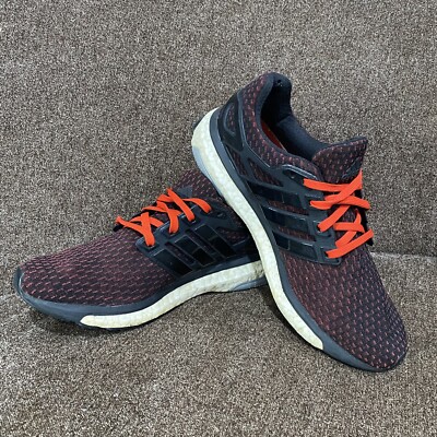 Adidas Ultra Boost Sneakers Shoes Black ￼ Orange YYJ 606004  display picture 1