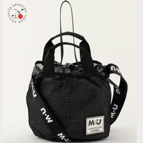 MU SPORTS Golf Pouch Accessory Bag Drawstring Essential Pouch 703Q2014 Black New - Picture 1 of 9