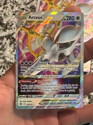 arceus vstar 123 172 brilliant stars ultra rare pokemon card Amazon.com: Arceus VSTAR 123/172 Brilliant Stars