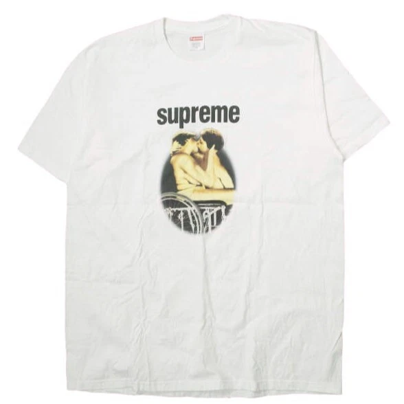 SUPREME 23SS Kiss Tee XL White Short sleeve t shirt WEEK18 MADE IN