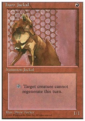 mtg jackal cards Why would pick Pup to showcase '25 years of Magic the Gathering'? Wouldn't Kird Ape or a gazillion other one drops have been a better common? : r/magicTCG Mint / near mint condition trading card Lurking Jackals MTG - Urza's