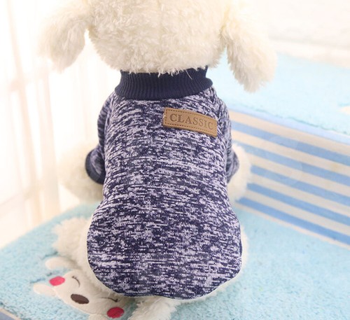 CUTE PET DOG WARM JUMPER SWEATER CLOTHES PUPPY CAT KNITWEAR KNITTED COAT WINTER - Picture 22 of 23