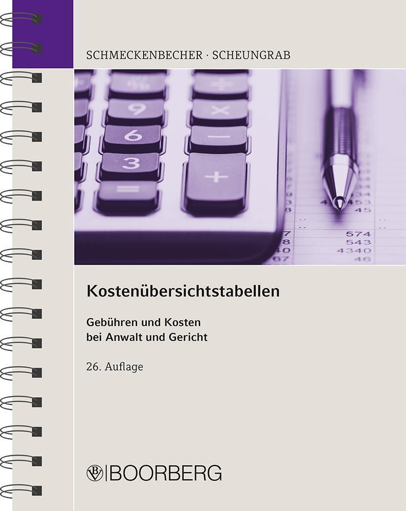 Thumbnail - Kostenübersichtstabellen - Karin Scheungrab - 9783415069633 Portofrei