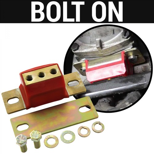 Red Polyurethane GM LS Swap Transmission Mount Kit For 4.8 5.3 6.0 4l60e 4l80e - Picture 6 of 12