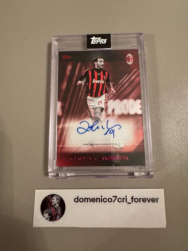 Topps AC Milan 125 Anniversario Gianluca Zambrotta - I Rossoneri Autograph Card