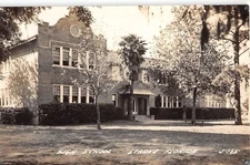 c.1940 RPPC High School Starke FL