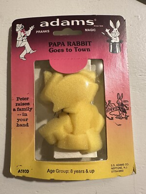 Sponge Rabbits, Papa Rabbit Goes To Town, Vintage adams magic tricks | eBay