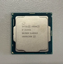 Intel Xeon E-2144G Quad Core CPU 3.60 GHz 8MB Cache Socket 1151 Processor SR3WM