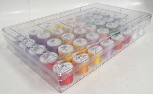 Rayon Madeira Embroidery Thread Lot Of 40 Unused Viscose Filament 200m & Case #4 - Picture 4 of 4