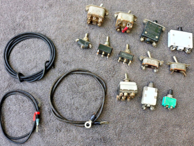 MIXED LOT VINTAGE Toggle SWITCH ELECTRONICS DEVICE ITEMS Old Railroad ASIS 2 XP