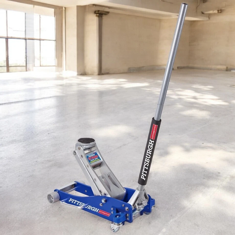 3 Ton Low Profile Aluminum Racing Floor Jack with Rapid Pump Foto 2 de 4