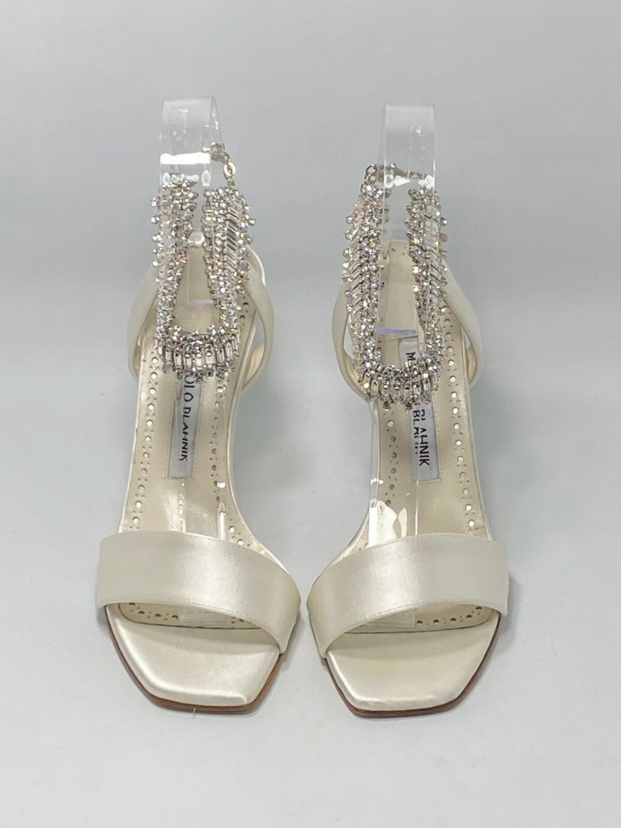 直営店 ‐Manolo Blahnik- PARINASAN 105mm サンダル Manolo Blahnik Parinasan 105 Embellished Sandals size 36 | eBay