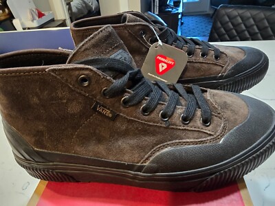  RARE!  Vans Suede Destruct Mid MTE-1 Sneakers VN0A5KQU4AR MENS 8 NEW BROWN