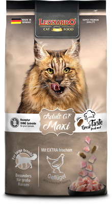 LEONARDO Adult Maxi GF 7,5 kg Trockenfutter Katzenfutter Katze Maine Coon Futter